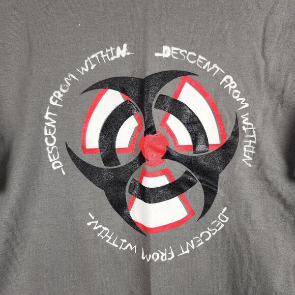JERZEES Other - Descent From Within Biohazard Shirt Mens XL Gray Graphic Logo Band Tour Album